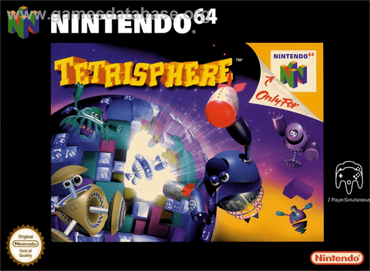 Tetrisphere - Nintendo N64 - Artwork - Box