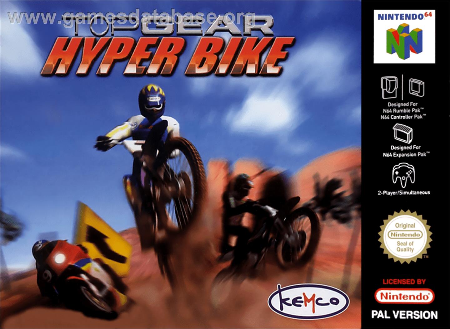 Top Gear Hyperbike - Nintendo N64 - Artwork - Box