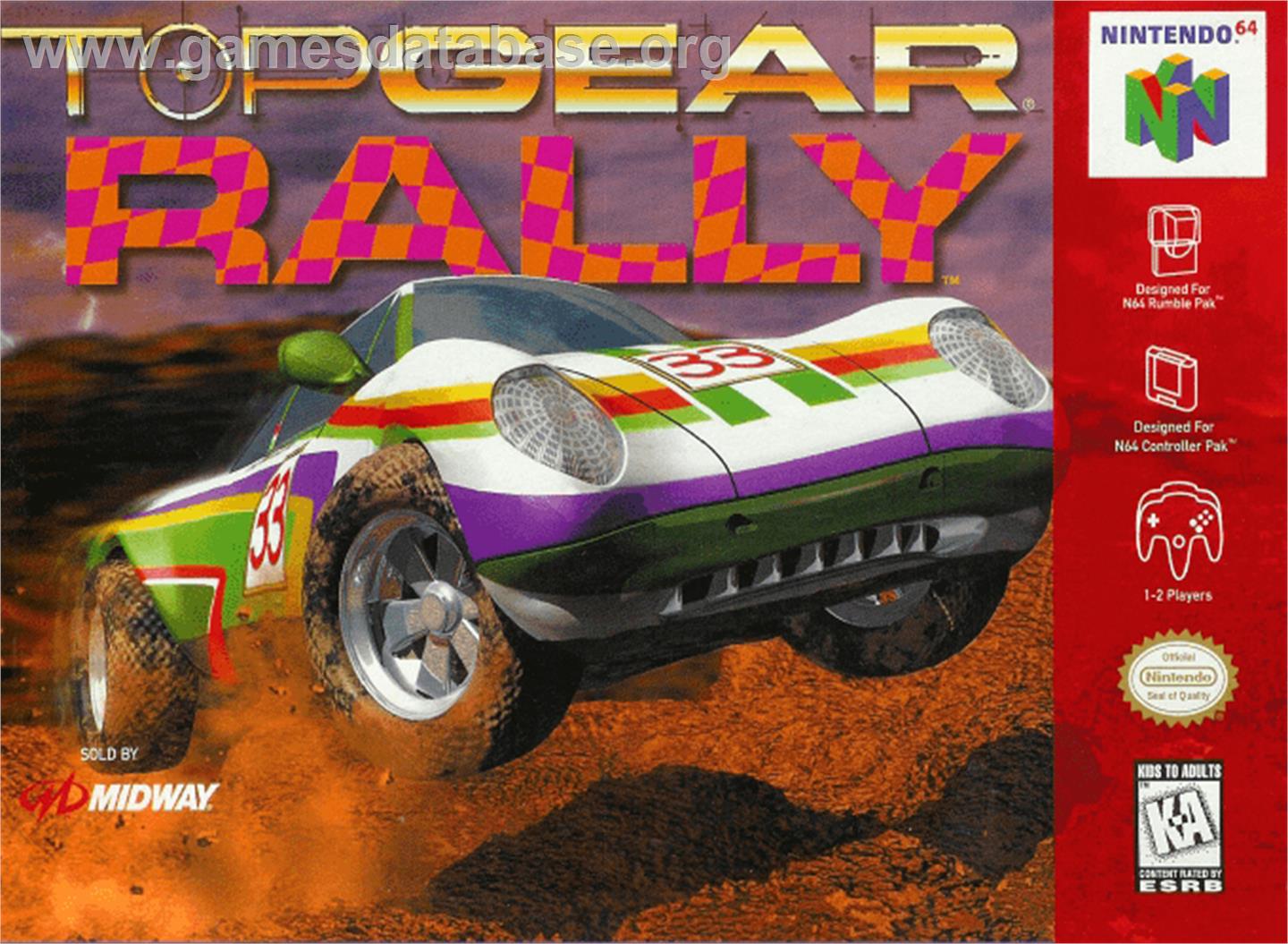 Top Gear Rally - Nintendo N64 - Artwork - Box
