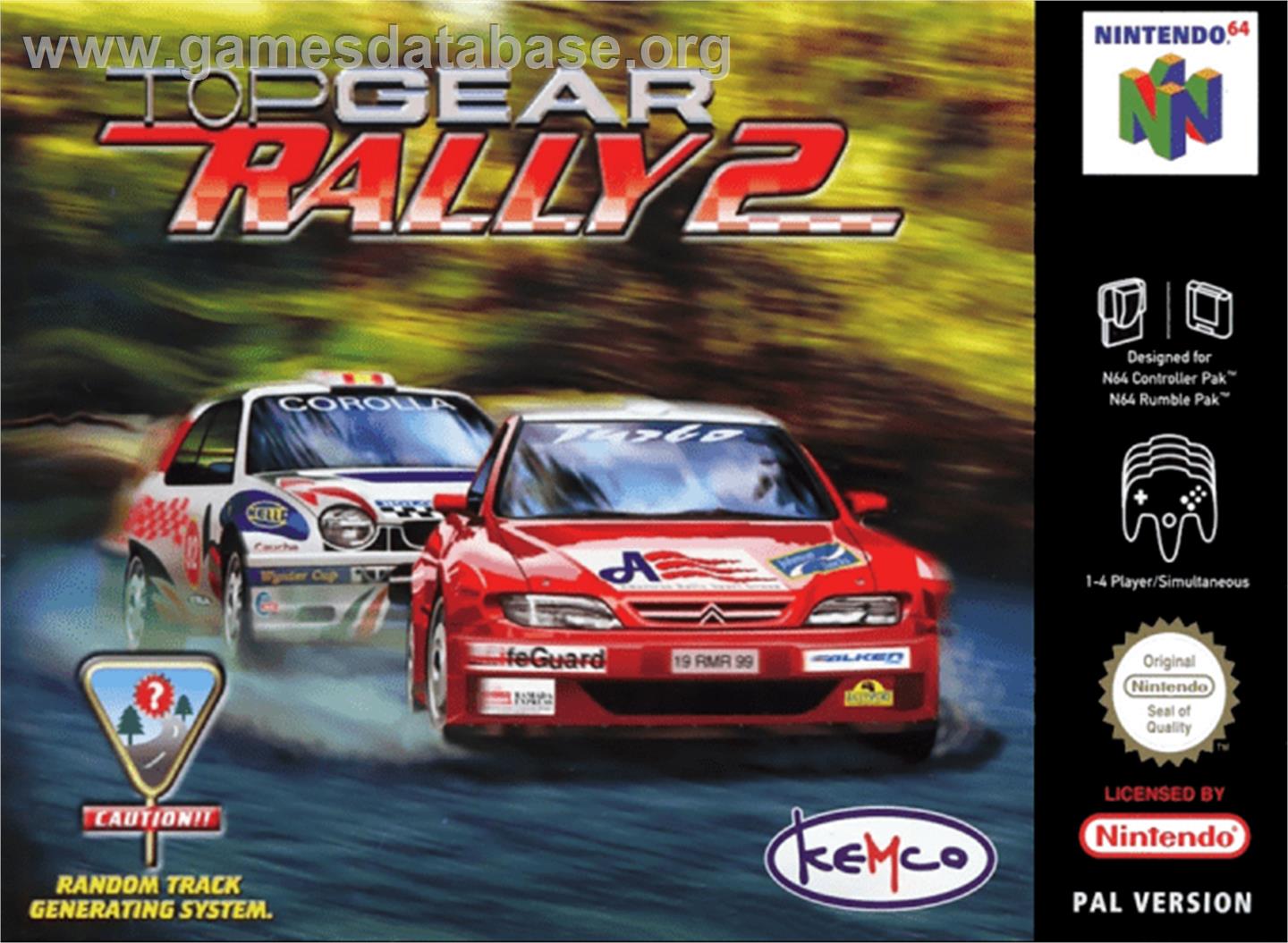 Top Gear Rally 2 - Nintendo N64 - Artwork - Box