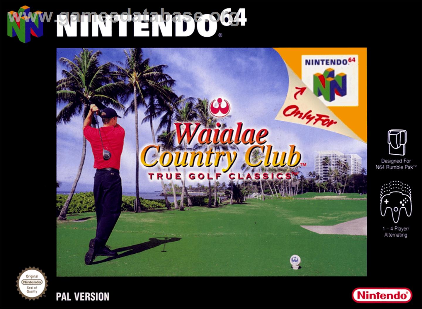 Waialae Country Club: True Golf Classics - Nintendo N64 - Artwork - Box