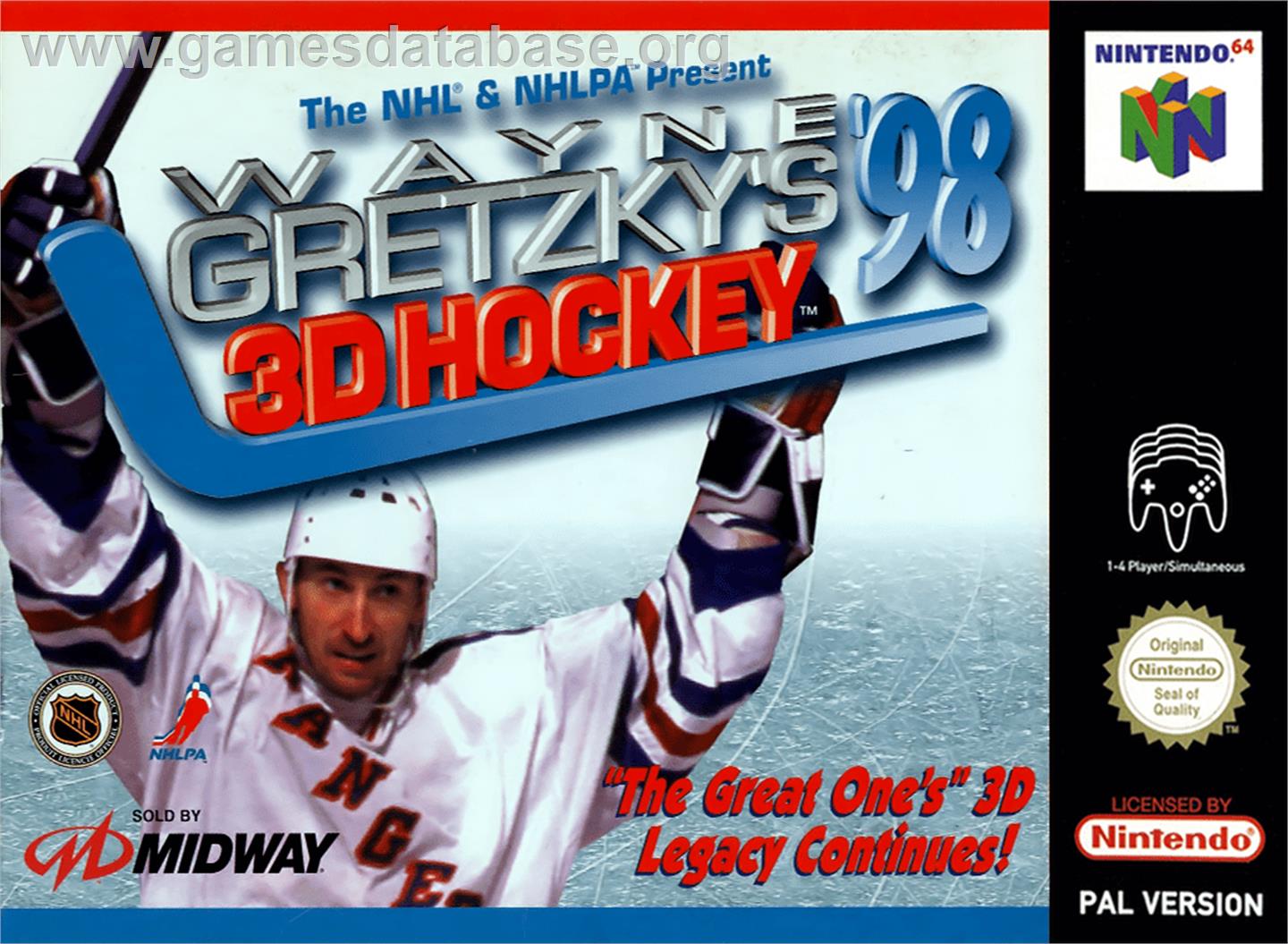 Wayne Gretzky's 3D Hockey '98 - Nintendo N64 - Artwork - Box