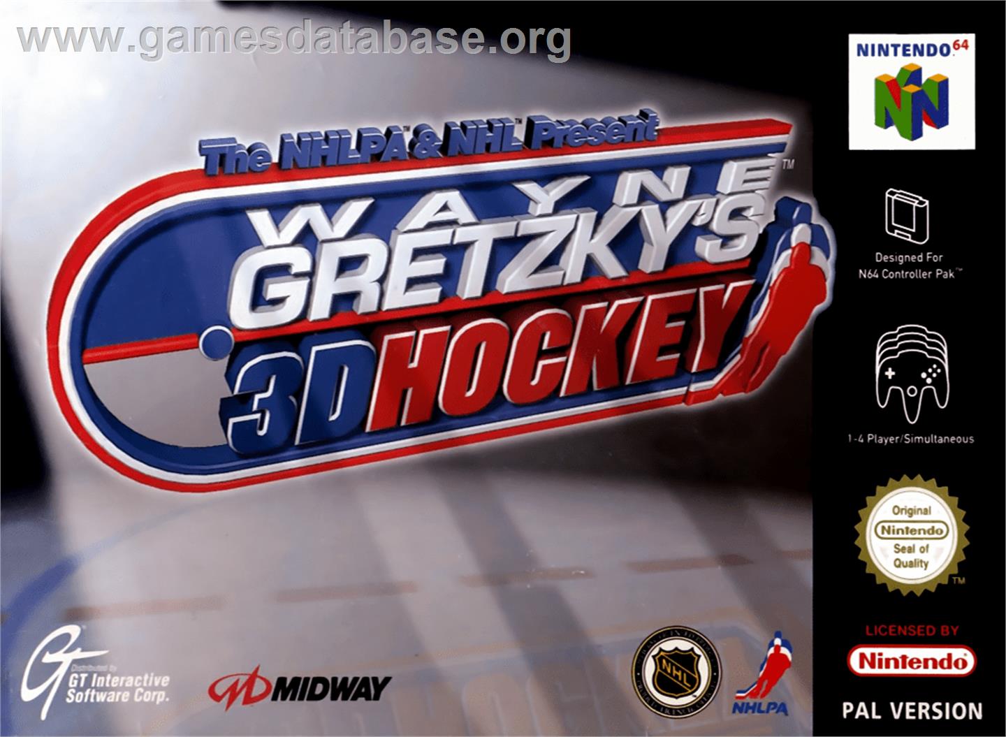 Wayne Gretzky's 3D Hockey - Nintendo N64 - Artwork - Box