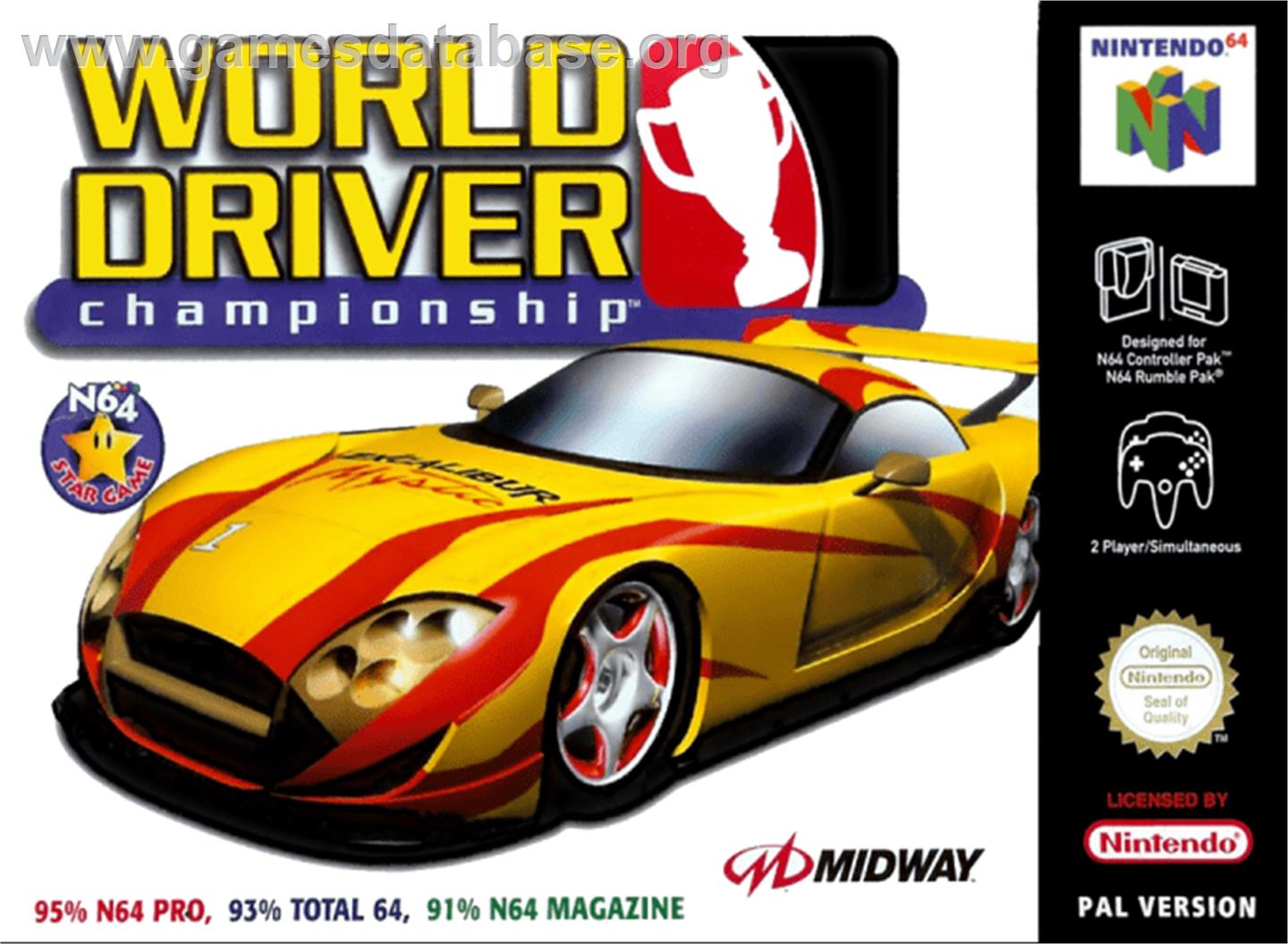 World Driver Championship - Nintendo N64 - Artwork - Box