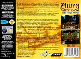 Box back cover for Aidyn Chronicles: The First Mage on the Nintendo N64.