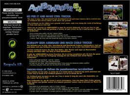 Box back cover for Air Boarder 64 on the Nintendo N64.