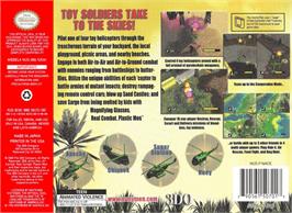 Box back cover for Army Men: Air Combat on the Nintendo N64.