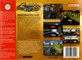 Box back cover for Cruis'n World on the Nintendo N64.