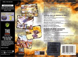 Box back cover for Destruction Derby 64 on the Nintendo N64.