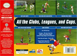 Box back cover for FIFA 99 on the Nintendo N64.