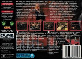 Box back cover for Fighting Force 64 on the Nintendo N64.
