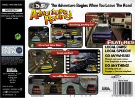 Box back cover for HSV Adventure Racing on the Nintendo N64.