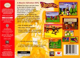 Box back cover for Holy Magic Century on the Nintendo N64.