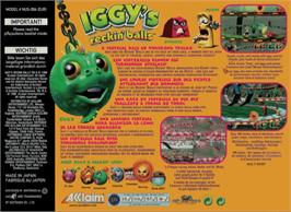 Box back cover for Iggy's Reckin' Balls on the Nintendo N64.