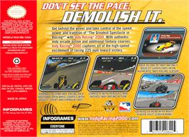 Box back cover for Indy Racing 2000 on the Nintendo N64.