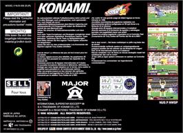 Box back cover for International Superstar Soccer '98 on the Nintendo N64.