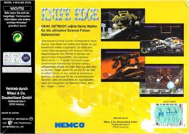 Box back cover for Knife Edge: Nose Gunner on the Nintendo N64.