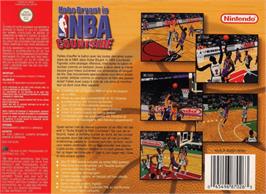 Box back cover for Kobe Bryant's NBA Courtside on the Nintendo N64.