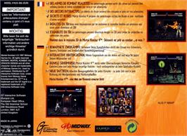 Box back cover for Mortal Kombat 4 on the Nintendo N64.