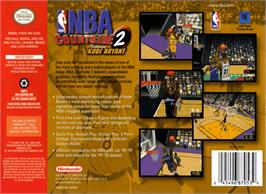 Box back cover for NBA Courtside 2: Featuring Kobe Bryant on the Nintendo N64.