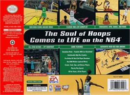 Box back cover for NBA Live '99 on the Nintendo N64.