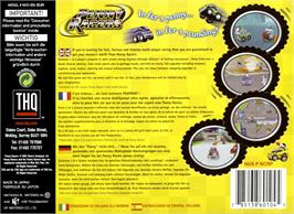Box back cover for Penny Racers on the Nintendo N64.