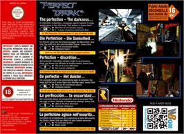 Box back cover for Perfect Dark on the Nintendo N64.