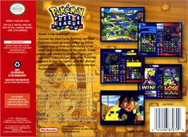 Box back cover for Pokemon Puzzle League on the Nintendo N64.