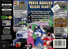 Box back cover for Power Rangers: Lightspeed Rescue on the Nintendo N64.
