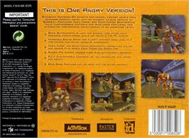 Box back cover for Quake 2 on the Nintendo N64.
