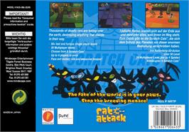 Box back cover for Rat Attack on the Nintendo N64.