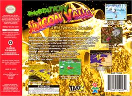 Box back cover for Space Station Silicon Valley on the Nintendo N64.