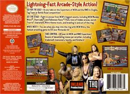 Box back cover for WCW Nitro on the Nintendo N64.