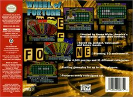 Box back cover for Wheel Of Fortune on the Nintendo N64.