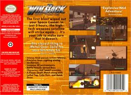 Box back cover for WinBack: Covert Operations on the Nintendo N64.