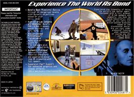 Box back cover for World is Not Enough on the Nintendo N64.