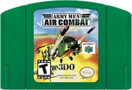 Cartridge artwork for Army Men: Air Combat on the Nintendo N64.
