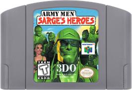 Cartridge artwork for Army Men: Sarge's Heroes on the Nintendo N64.