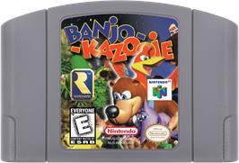Cartridge artwork for Banjo-Kazooie on the Nintendo N64.