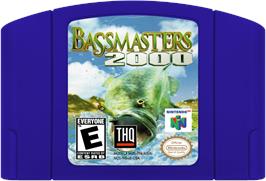 Cartridge artwork for Bassmasters 2000 on the Nintendo N64.