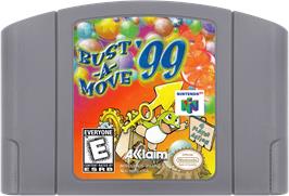 Cartridge artwork for Bust a Move '99 on the Nintendo N64.