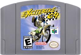 Cartridge artwork for Excite Bike 64 on the Nintendo N64.