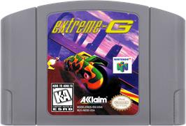 Cartridge artwork for Extreme G on the Nintendo N64.