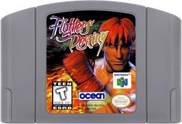 Cartridge artwork for Fighters Destiny on the Nintendo N64.