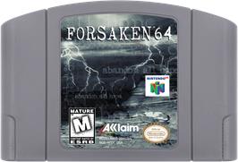 Cartridge artwork for Forsaken 64 on the Nintendo N64.