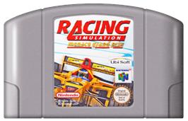 Cartridge artwork for Monaco Grand Prix Racing Simulation 2 on the Nintendo N64.