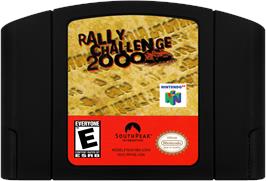 Cartridge artwork for Rally Challenge 2000 on the Nintendo N64.
