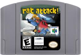 Cartridge artwork for Rat Attack on the Nintendo N64.