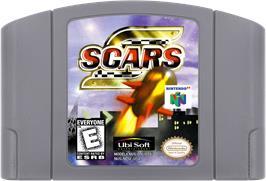 Cartridge artwork for S.C.A.R.S. on the Nintendo N64.