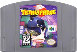 Cartridge artwork for Tetrisphere on the Nintendo N64.